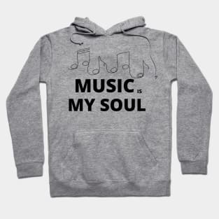 music is my soul with notes Hoodie